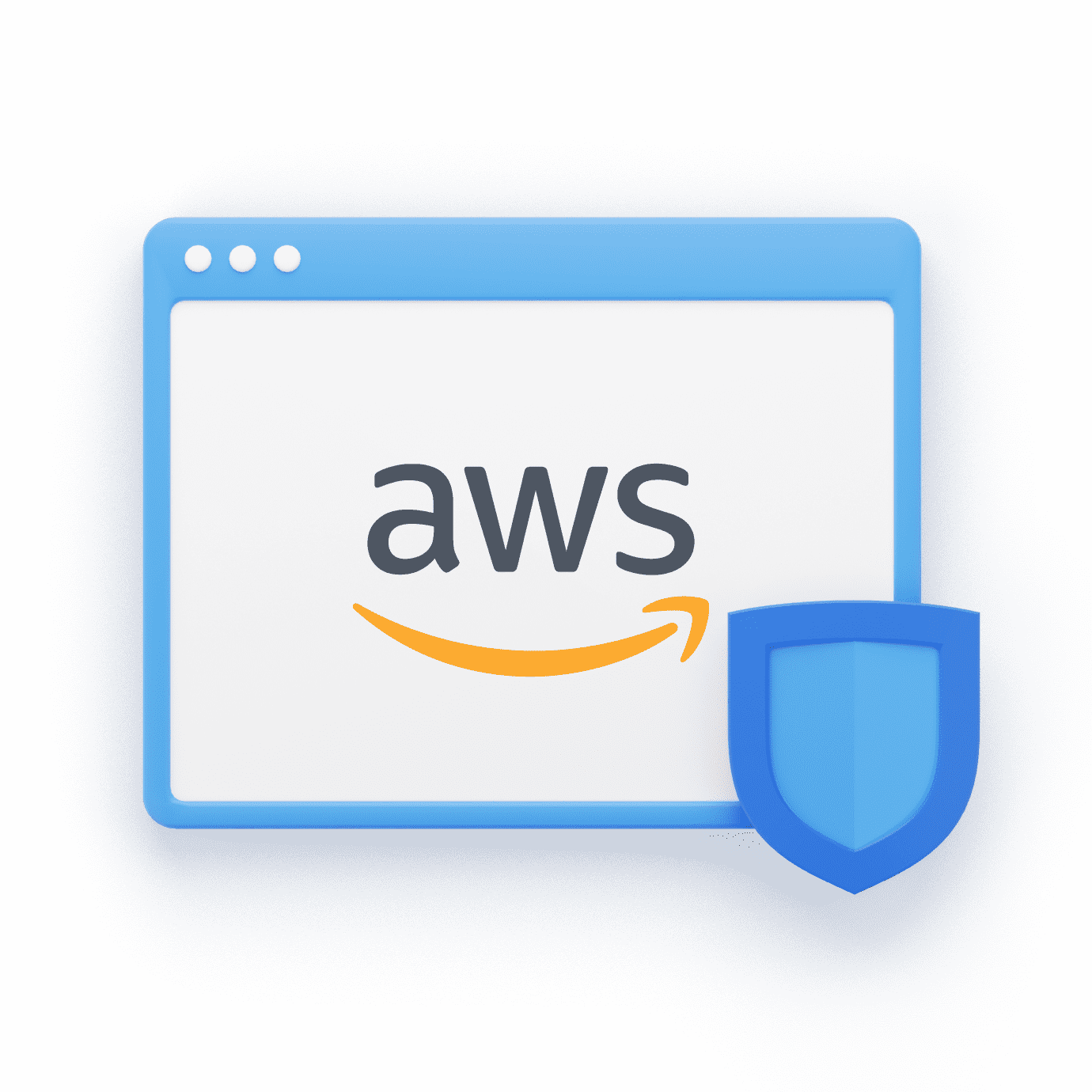 AWS Logo with WWPass Shield