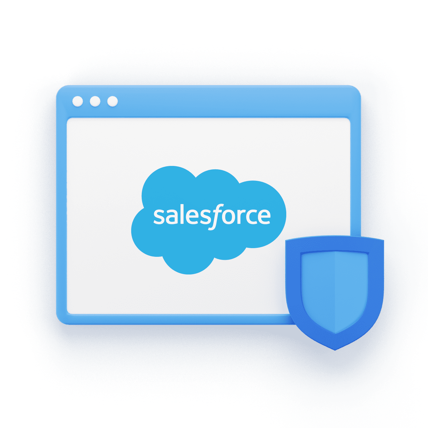 Salesforce logo with WWPass Shield