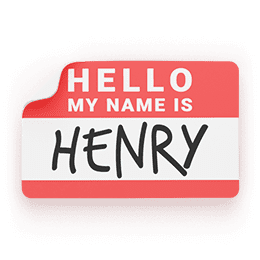 'My name is...' sticker